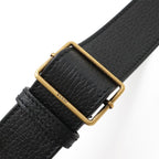 Gucci Print Messenger Bag Shoulder Crossbody Leather Black Gold Hardware — view 5