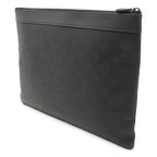 Louis Vuitton Monogram Shadow Pochette Discovery Clutch Bag Second — view 2