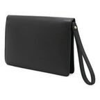 Louis Vuitton Epi Pochette Serie Dragonne Second Bag Noir Black Silver Hardware — view 2