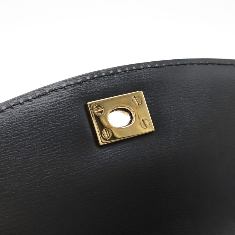 Louis Vuitton Epi Malesherbes Handbag Flap Bag Leather Noir Black Gold Hardware — view 8