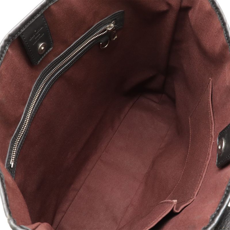 Louis Vuitton Monogram Macassar Davis Tote Bag Large Shoulder Brown — view 7