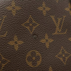 Louis Vuitton Monogram Macassar Davis Tote Bag Large Shoulder Brown — view 4