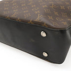 Louis Vuitton Monogram Macassar Davis Tote Bag Large Shoulder Brown — view 3