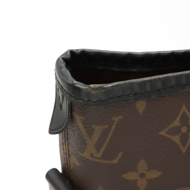 Louis Vuitton Monogram Macassar Davis Tote Bag Large Shoulder Brown — view 5
