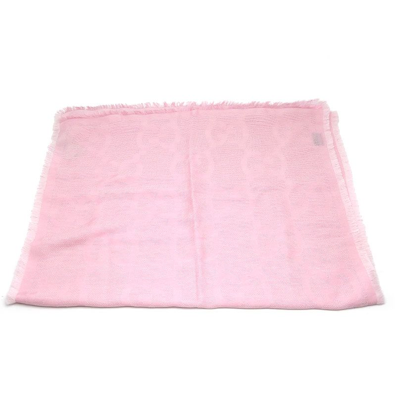 Gucci Shawl Scarf Wool Silk Pink — view 2