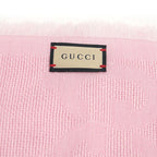 Gucci Shawl Scarf Wool Silk Pink — view 4