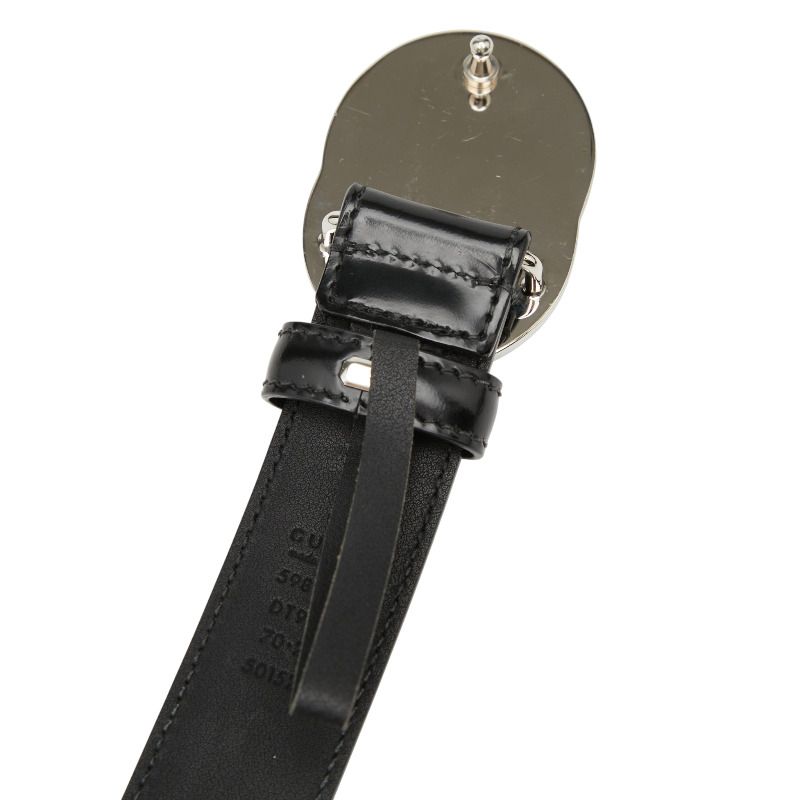 Gucci Interlocking G Belt Size 70/28 Black Leather — view 5