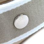 Hermes Brid A Black PM Cotton 100% Natural Silver Hardware H Logo Handbag Pouch — view 8