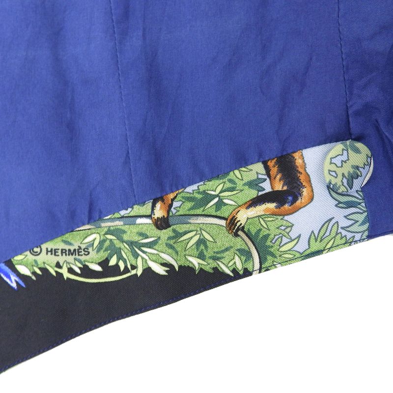 Hermes Vintage 100% Silk Very Sichuan Animal Print Gilet — view 5