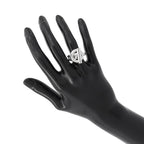 Hermes Ring Croisette MM Silver 52 — view 5