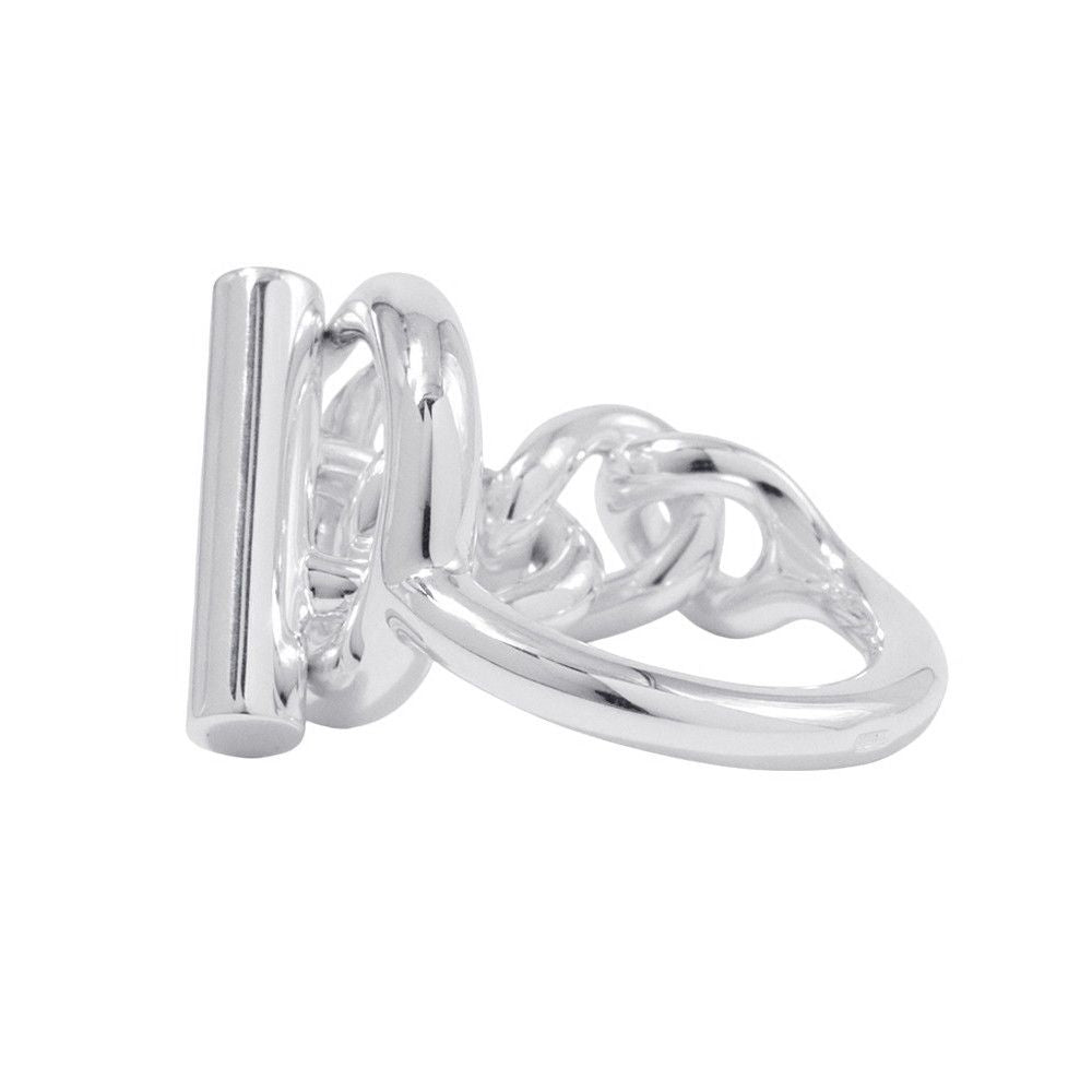 Hermes Ring Croisette MM Silver 52 — view 2