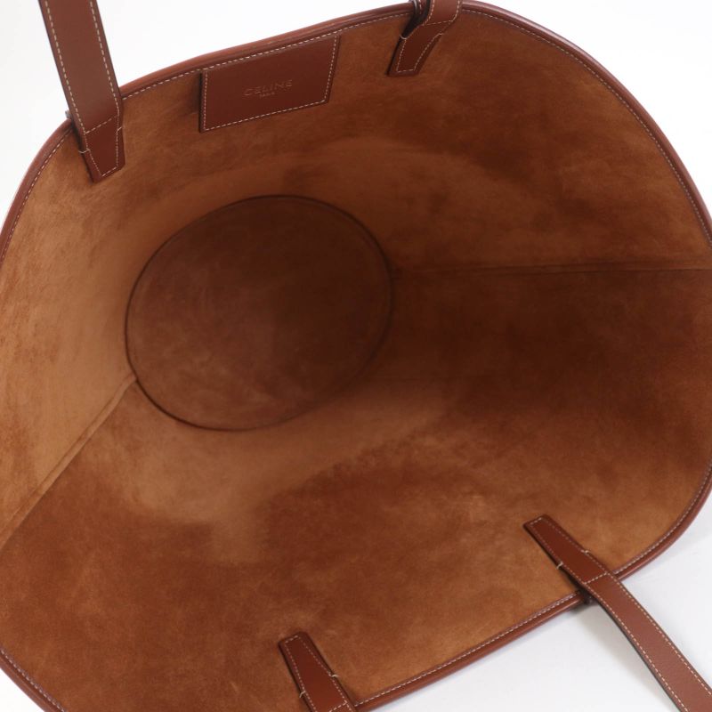 Celine Du3.04 lu Cuir Triomphe Coufant Medium Tote Bag Tan Smooth Calfskin — view 7