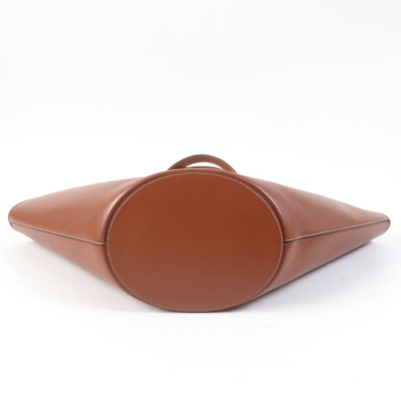 Celine Du3.04 lu Cuir Triomphe Coufant Medium Tote Bag Tan Smooth Calfskin — view 4