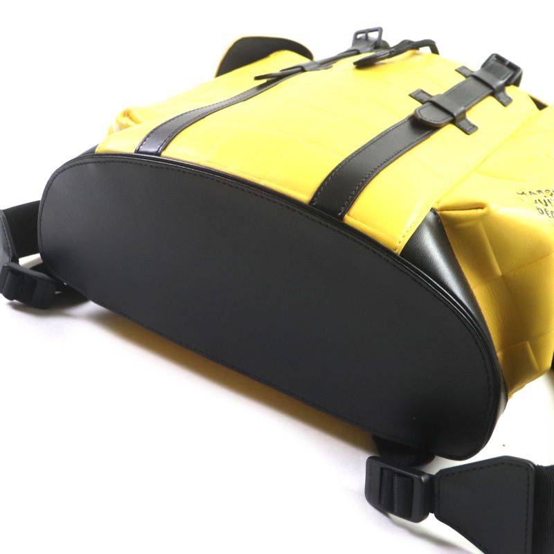 Louis Vuitton Damier Scuba Christopher MM Leather Backpack Yellow Black — view 5