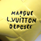Louis Vuitton Damier Scuba Christopher MM Leather Backpack Yellow Black — view 9