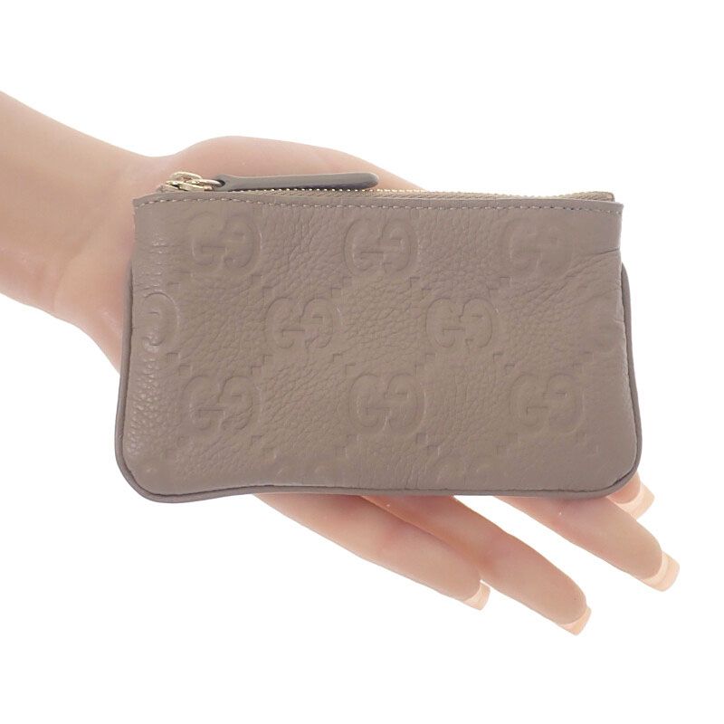 Gucci GG Emblem Key Pouch Aaeem 1523 Case Coin Purse Grain — view 9