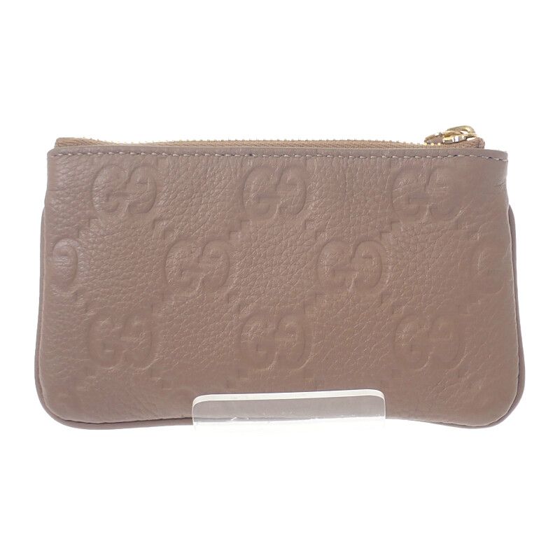 Gucci GG Emblem Key Pouch Aaeem 1523 Case Coin Purse Grain — view 2
