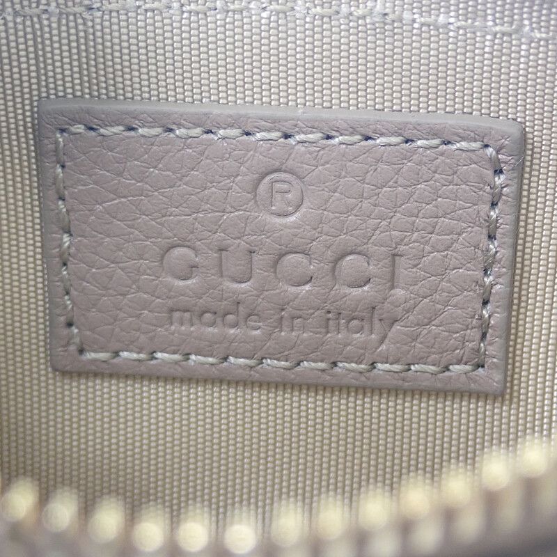 Gucci GG Emblem Key Pouch Aaeem 1523 Case Coin Purse Grain — view 6
