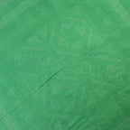 Hermes Sellier Cashmere Silk Fringe Large Shawl Scarf Green — view 7