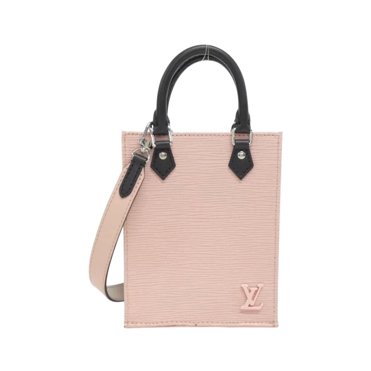 Louis Vuitton Epi Shoulder Bag Petite Sac Plat Handbag Rose — view 2