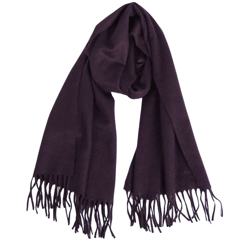 Hermes Scarf Shawl Fringe 100% Cashmere Les — view 3