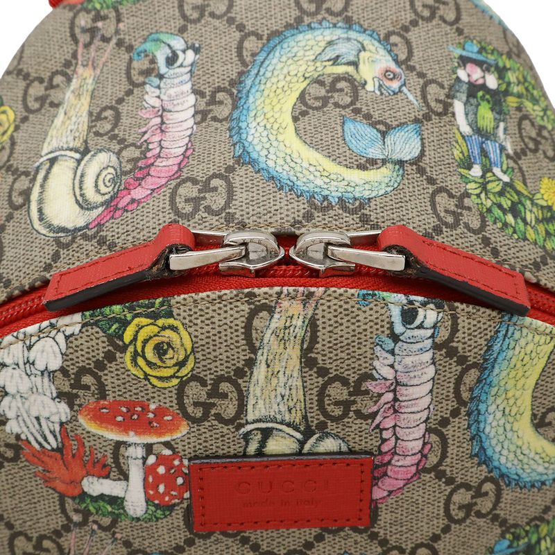Gucci Childrens GG Supreme Backpack Higuchi Yuko Collaboration Print — view 4