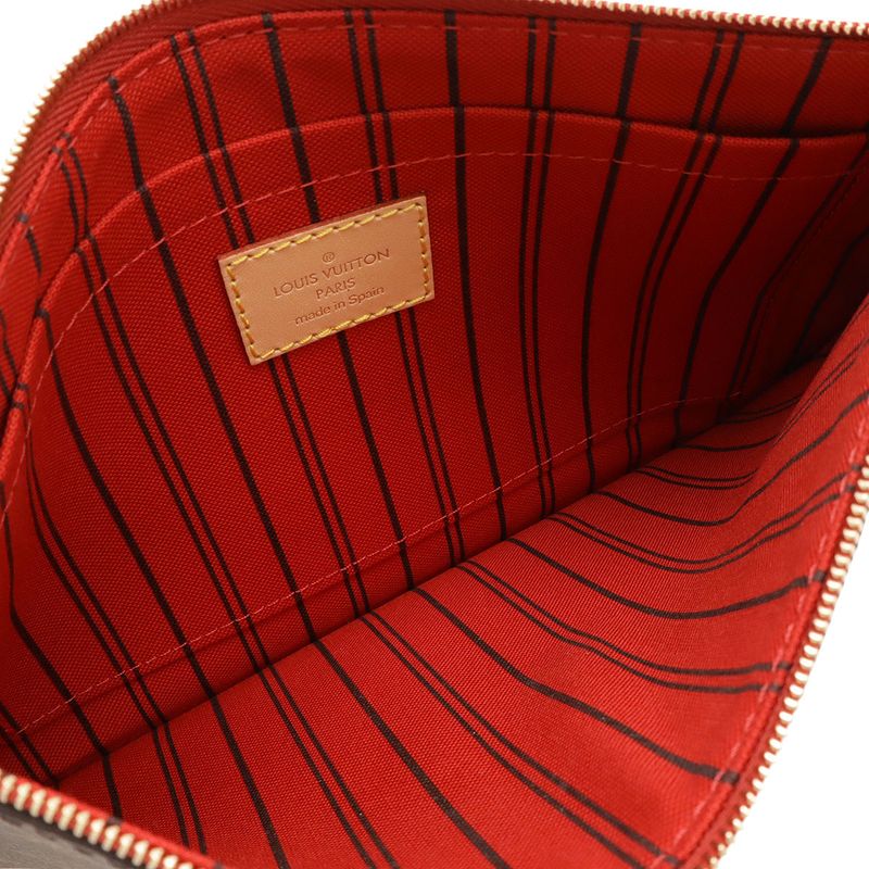 Louis Vuitton Monogram Neverfull MM Pouch For Accessories Multi — view 5