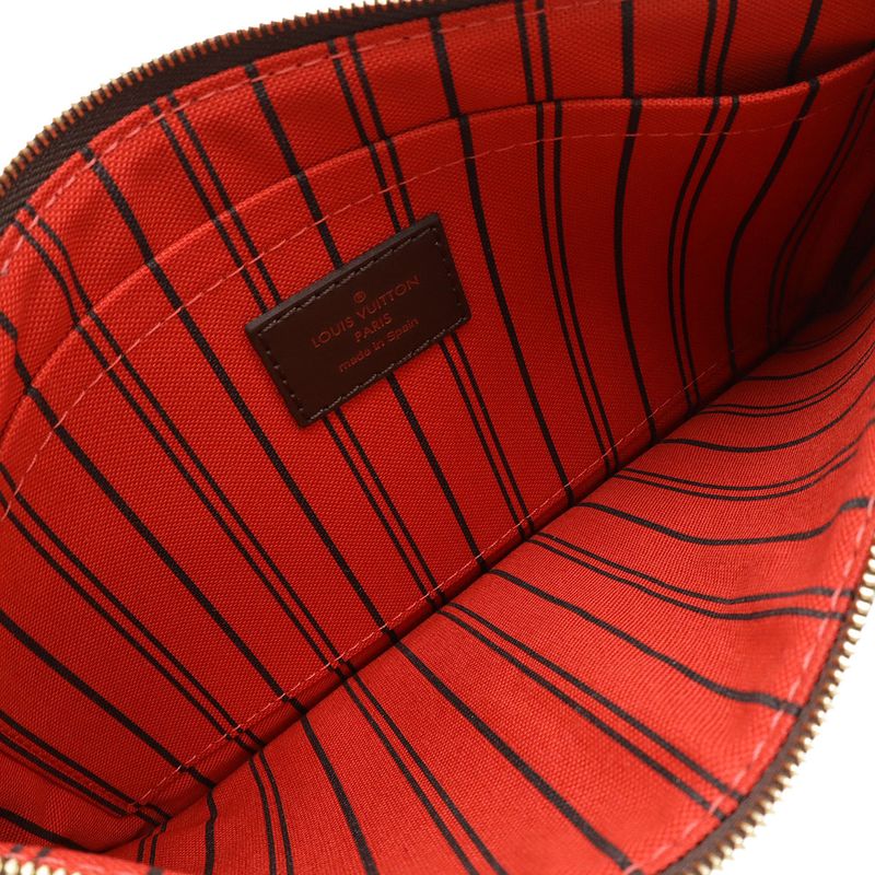 Louis Vuitton Damier Neverfull MM Pouch For Accessories Multi — view 5