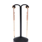 Hermes Rose Gold Chain Link Earrings — view 4
