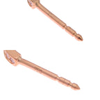 Hermes Rose Gold Chain Link Earrings — view 9