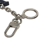 Louis Vuitton Porte Cles Initial Key Holder Charm Bag Silver Navy — view 3