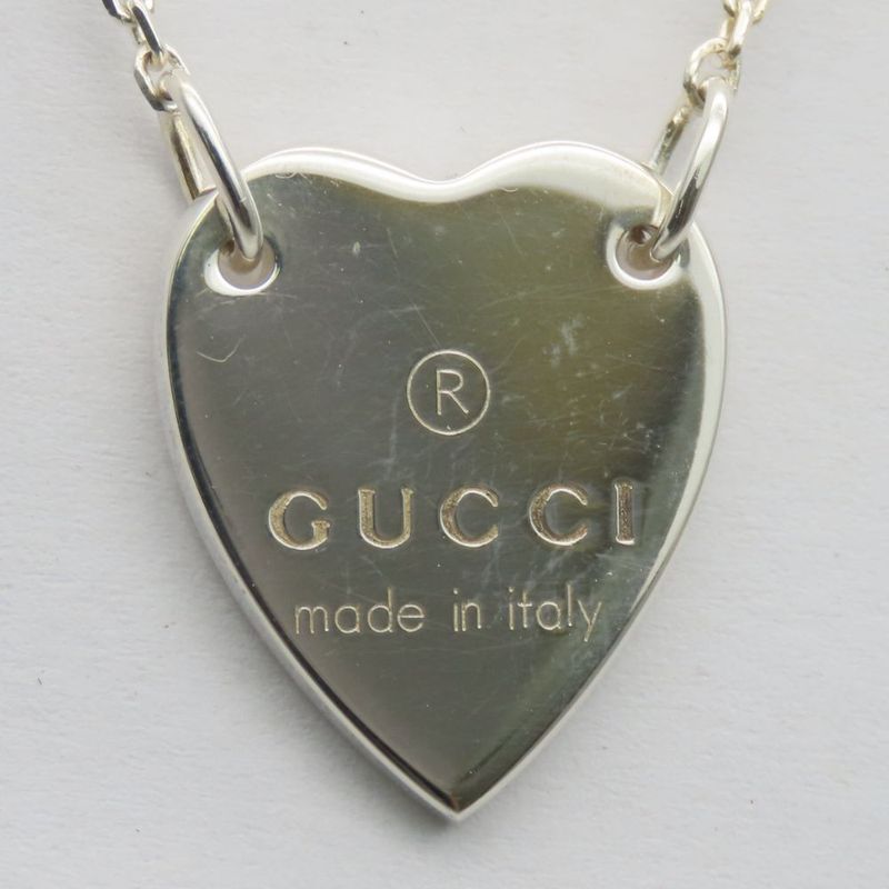 Gucci Necklace Trade Plate 925 Silver 7.9 g Heart Accessory — view 3