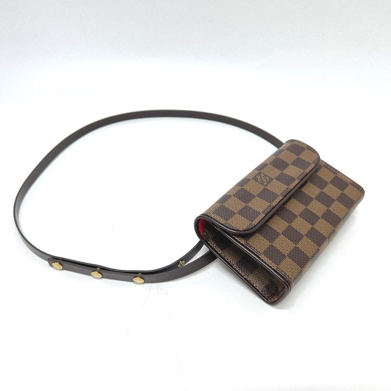 Louis Vuitton Florentine Waist Bag Damier Canvas Ebene Brown — view 6