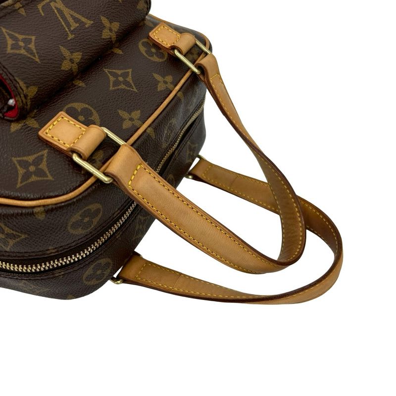 Louis Vuitton Vintage Exanterie City Monogram Leather Handbag Mini Boston Bag