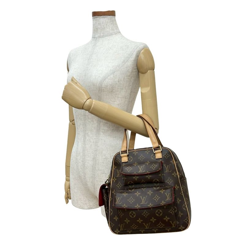 Louis Vuitton Vintage Exanterie City Monogram Leather Handbag Mini Boston Bag