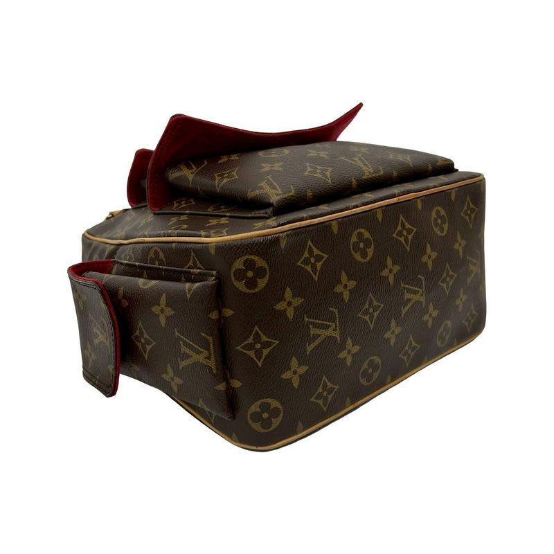 Louis Vuitton Vintage Exanterie City Monogram Leather Handbag Mini Boston Bag