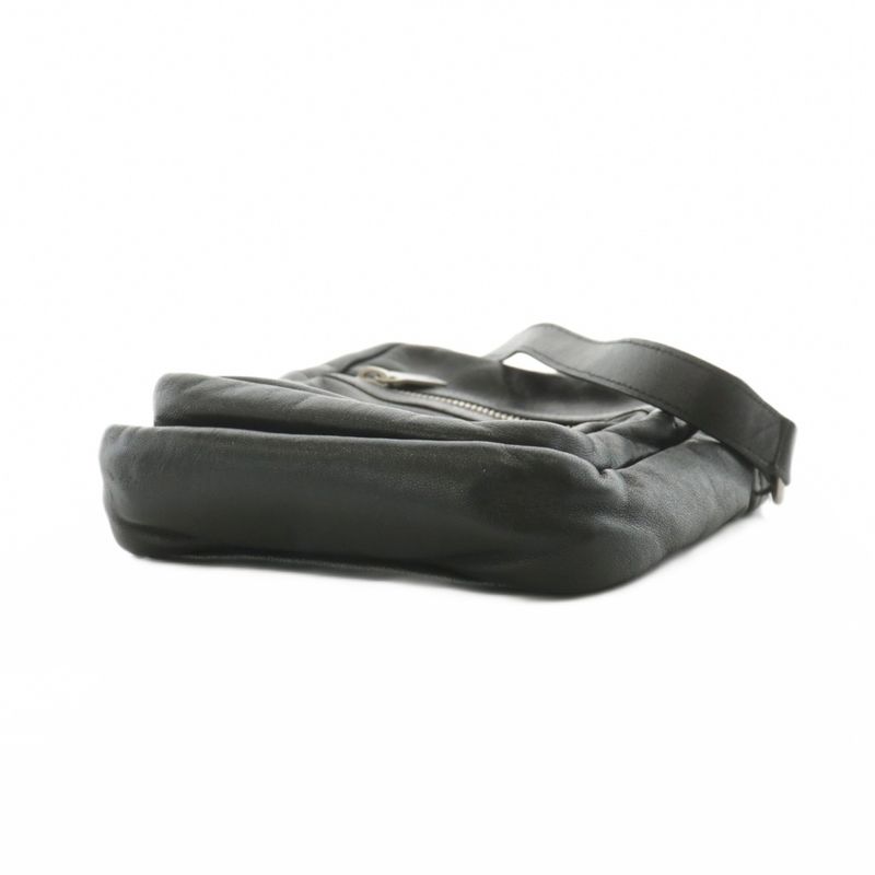 Saint Laurent Paris Shoulder Bag Logo Leather Black An6 aa — view 5