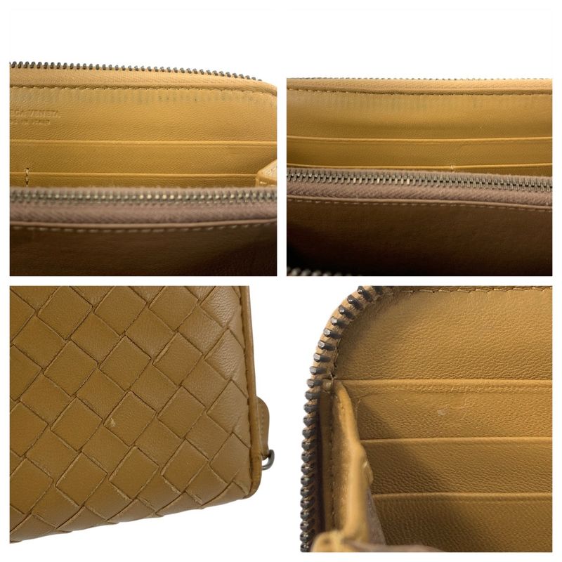 Bottega Veneta Intrecciato Beige Mustard F Long Wallet — view 6