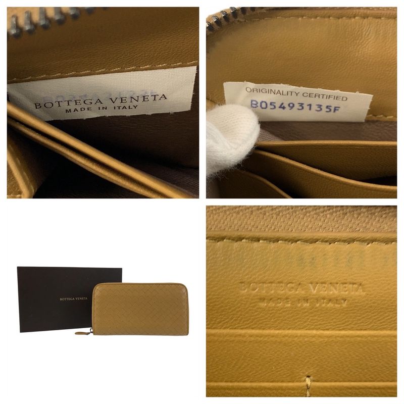 Bottega Veneta Intrecciato Beige Mustard F Long Wallet — view 5