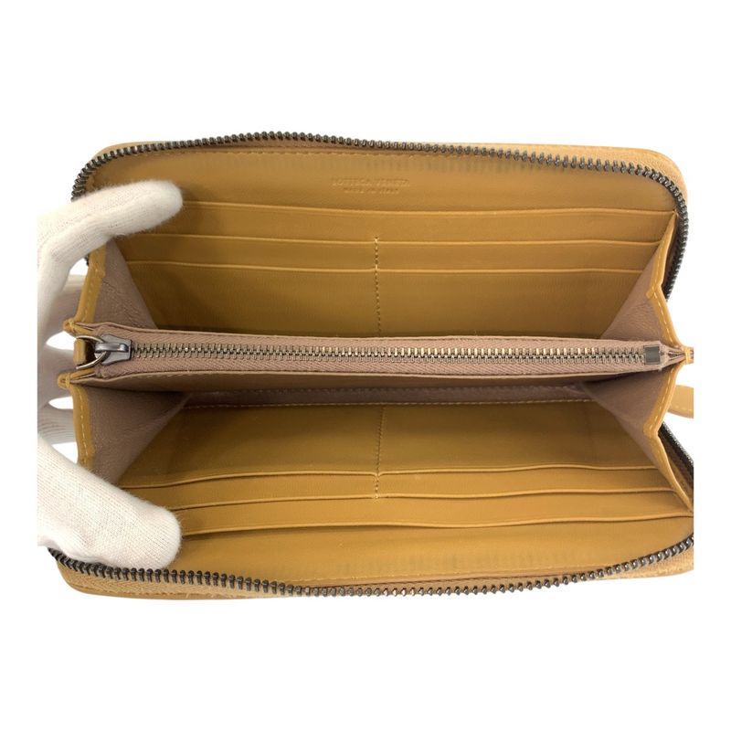 Bottega Veneta Intrecciato Beige Mustard F Long Wallet — view 7