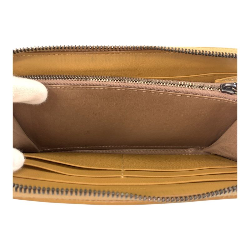Bottega Veneta Intrecciato Beige Mustard F Long Wallet — view 8