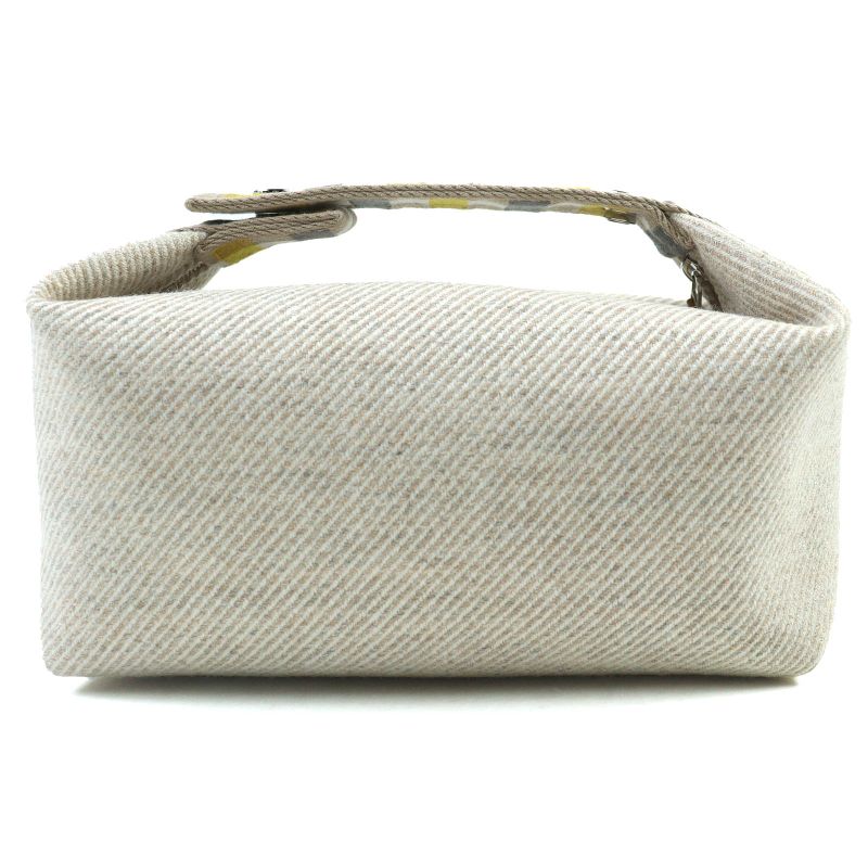 Hermes Brid a Black PM Au Carre 100% Wool Segre Silver Hardware Serie Button — view 3
