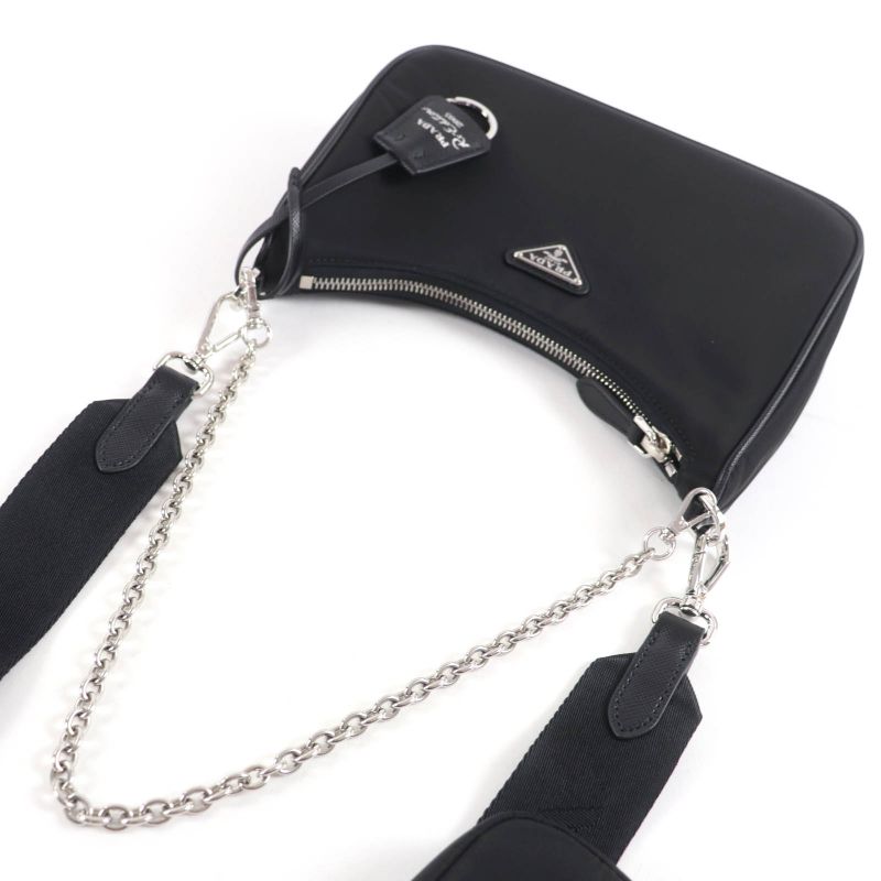 Prada 1 Bh204 re-edition 2-way Handbag With Triangle Logo Pouch Shoulder Bag — view 5