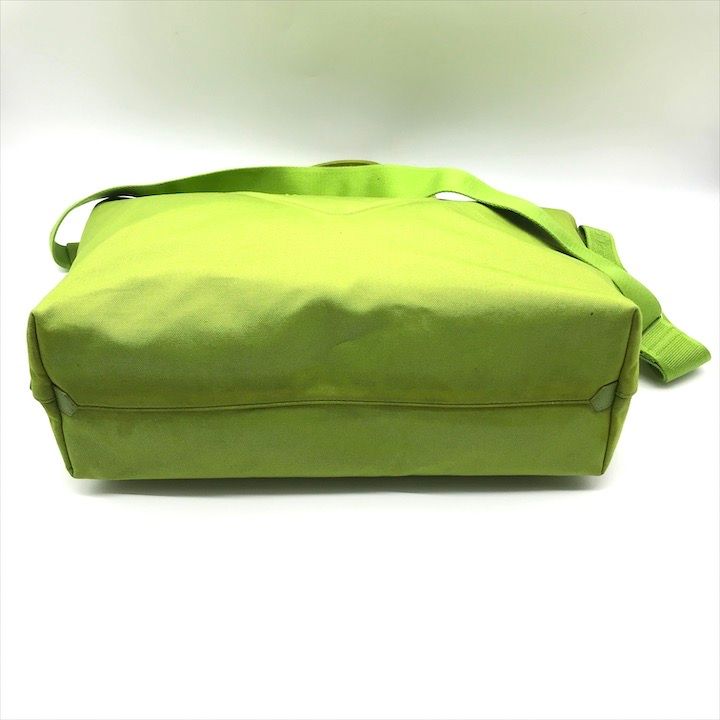 Prada Canvas 2-Way Bag Vivid Green Bag — view 4