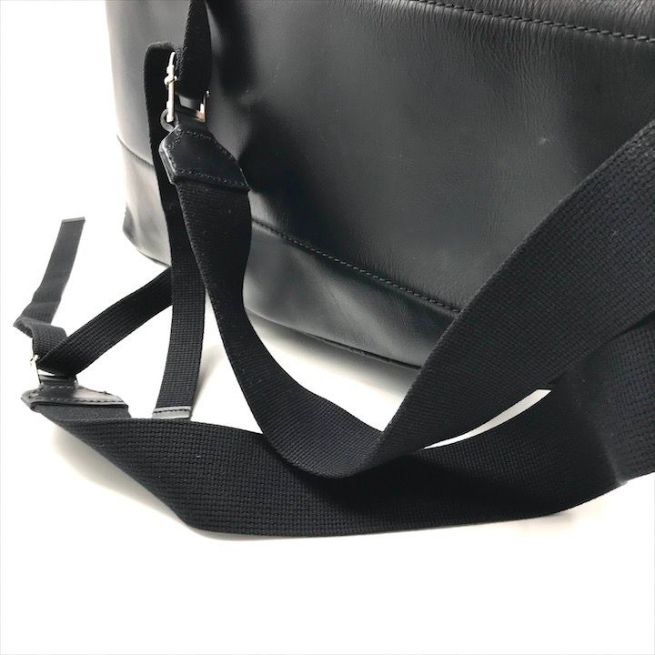 Gucci Guccissima Sherry Line Leather Backpack Black Travel Bag — view 6