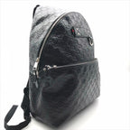 Gucci Guccissima Sherry Line Leather Backpack Black Travel Bag — view 7