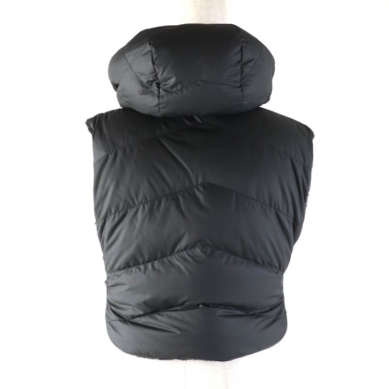 Hermes 24 AW 4 H1233 df Reversible With Serie Patch Leather Lamb Fur Down — view 3