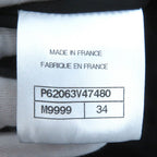 Chanel Wool Alpaca Blend Button Ribbon Tweed Collarless Zip-up — view 9