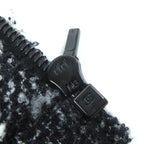 Chanel Wool Alpaca Blend Button Ribbon Tweed Collarless Zip-up — view 7