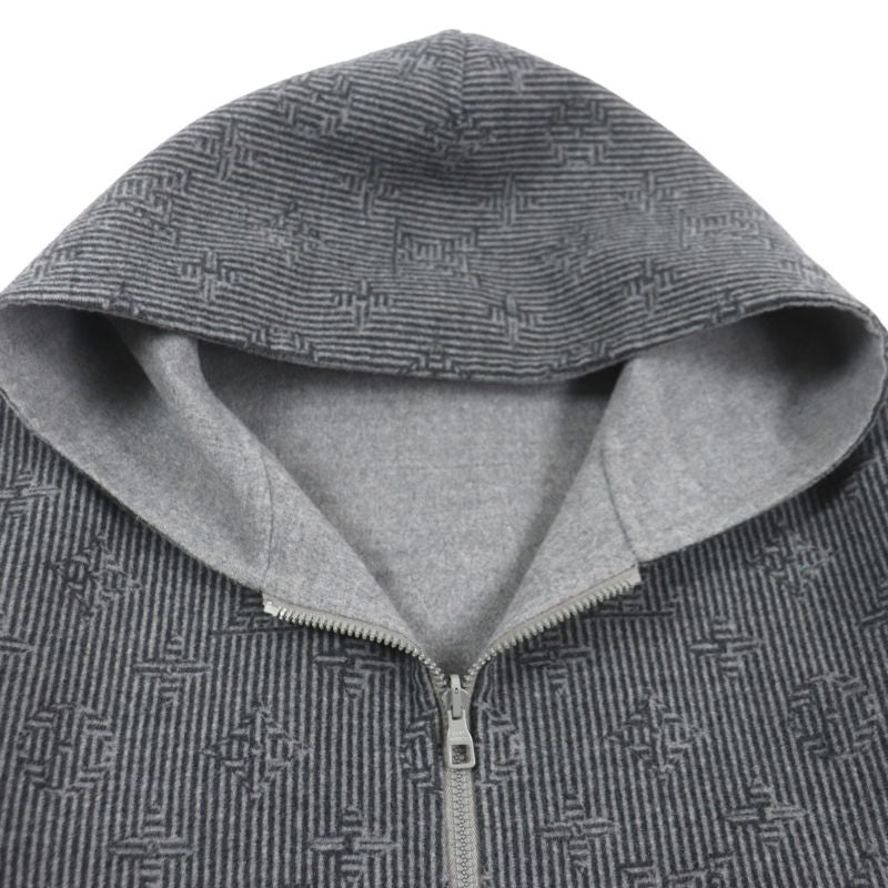 Louis Vuitton 2023 Hob52 E Monogram Stripe Logo Embroidery Zip-up Reversible — view 3